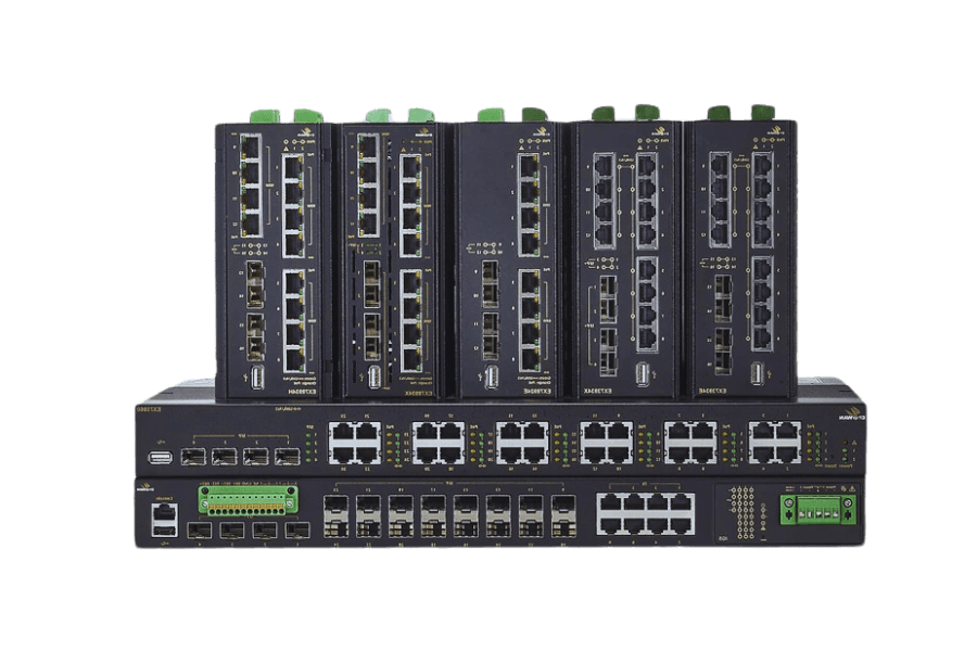 Rackmount network switches with Ethernet ports